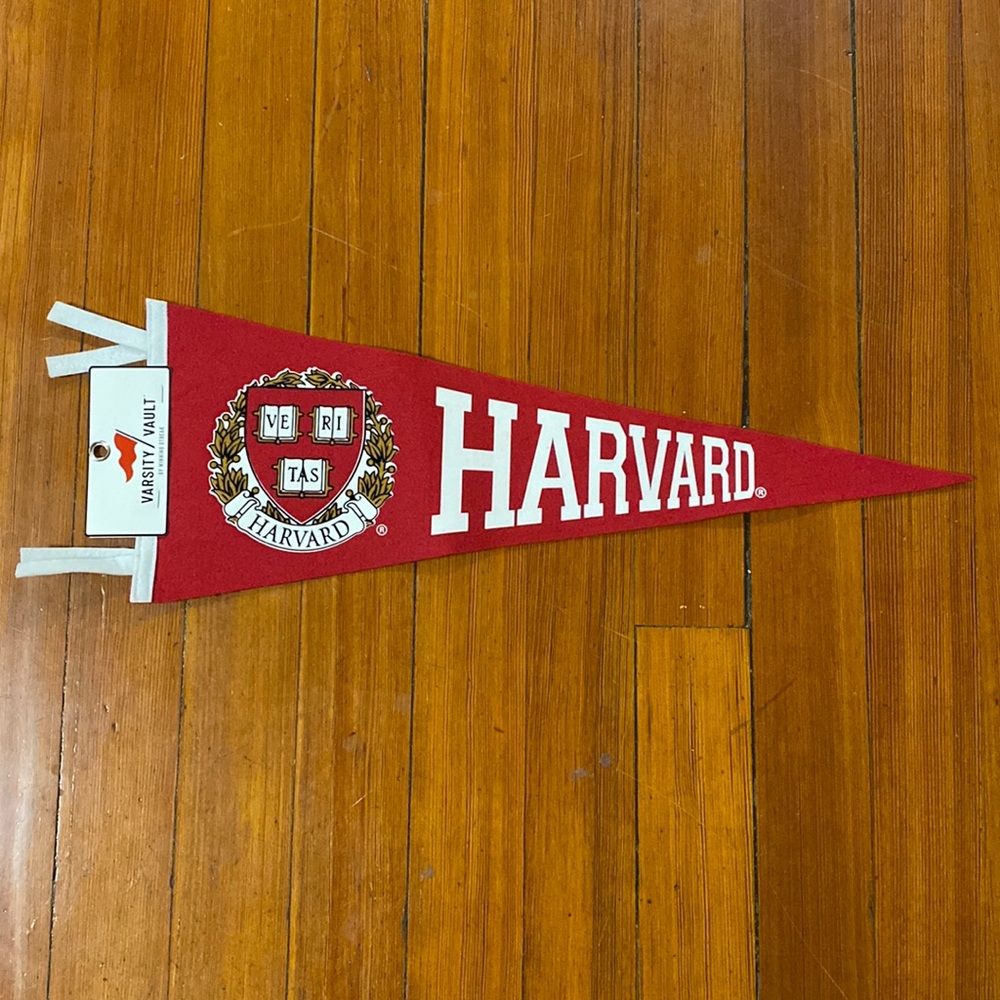 Harvard pennant flag brand new